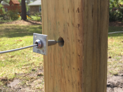 How do you use one way anchor vise bulid a trellis for grapes?